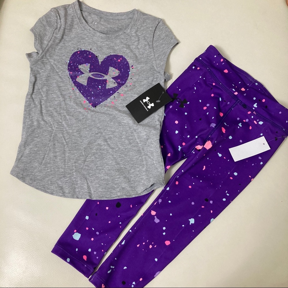 Under Armour purple heart paint sprinkled 4011 - Picture 1 of 6